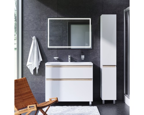 Зеркало AM.PM Gem 100 M91AMOX1001WG с подсветкой с механическим выключателем