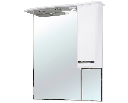 Зеркало со шкафом Bellezza Балтика 90 4618915001010 с подсветкой R Белое