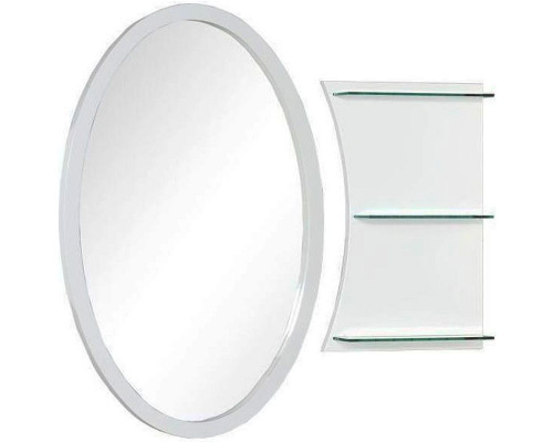 Зеркало Aquanet Опера 70 212365 с полкой с подсветкой Белое