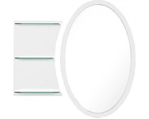Зеркало Aquanet Опера 70 212365 с полкой с подсветкой Белое