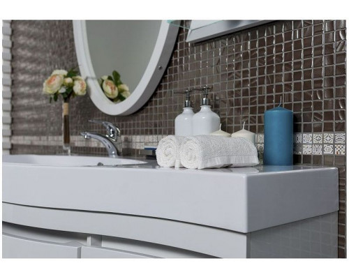 Зеркало Aquanet Опера 70 212365 с полкой с подсветкой Белое