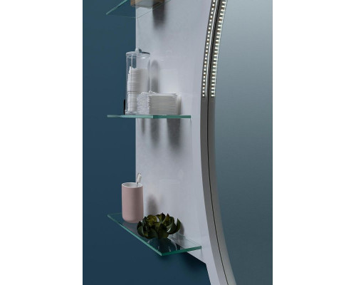 Зеркало Aquanet Опера 70 212365 с полкой с подсветкой Белое