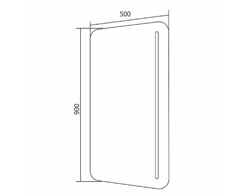 Зеркало 1MarKa Tera 50 У83227 с подсветкой с сенсорным выключателем