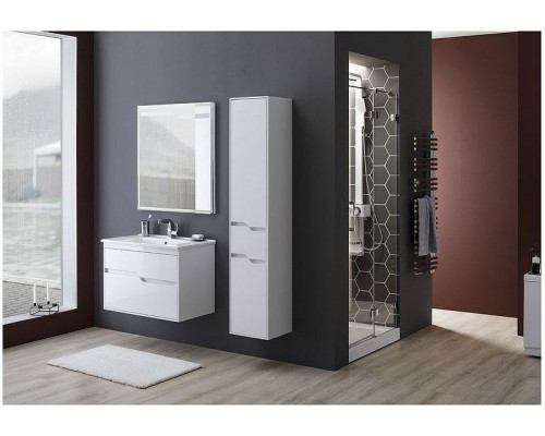 Зеркало Aquanet Модена 85 196966 с подсветкой Белое