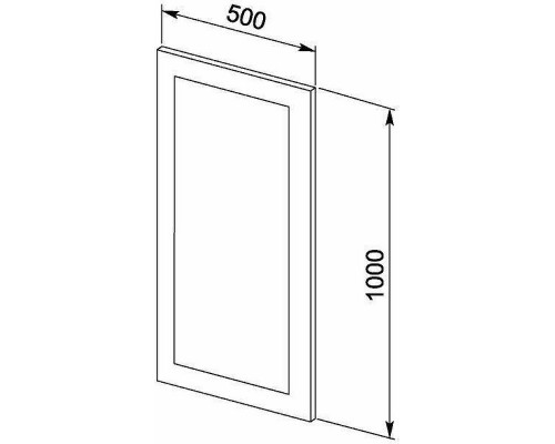 Зеркало Aquanet Нота 50 159095 с подсветкой Белое