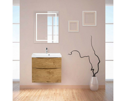 Зеркало BelBagno Kraft 68.5 SPC-KRAFT-685-885-TCH-WARM с подсветкой с подогревом Сатин с сенсорным выключателем