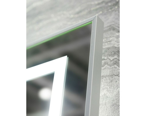 Зеркало BelBagno Kraft 68.5 SPC-KRAFT-685-885-TCH-WARM с подсветкой с подогревом Сатин с сенсорным выключателем