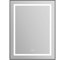 Зеркало BelBagno Kraft 68.5 SPC-KRAFT-685-885-TCH-WARM-NERO с подсветкой с подогревом Черное с сенсорным выключателем