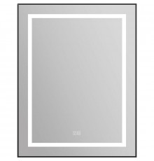 Зеркало BelBagno Kraft 68.5 SPC-KRAFT-685-885-TCH-WARM-NERO с подсветкой с подогревом Черное с сенсорным выключателем