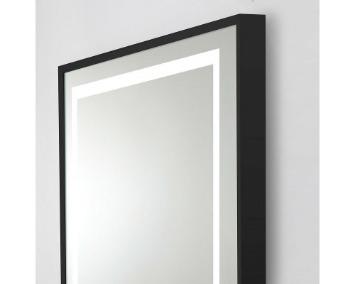 Зеркало BelBagno Kraft 68.5 SPC-KRAFT-685-885-TCH-WARM-NERO с подсветкой с подогревом Черное с сенсорным выключателем