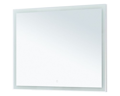 Зеркало Aquanet Гласс 100 274134 с подсветкой Белый глянец с сенсорным выключателем