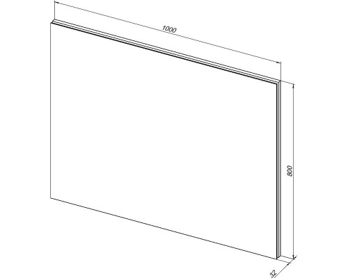 Зеркало Aquanet Гласс 100 274134 с подсветкой Белый глянец с сенсорным выключателем