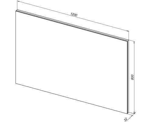Зеркало Aquanet Гласс 120 274009 с подсветкой Белый глянец с сенсорным выключателем