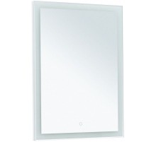 Зеркало Aquanet Гласс 60 274025 с подсветкой Белый глянец с сенсорным выключателем
