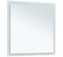 Зеркало Aquanet Гласс 80 274016 с подсветкой Белый глянец с сенсорным выключателем