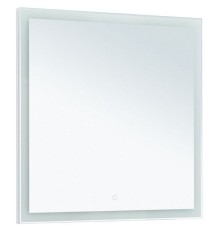 Зеркало Aquanet Гласс 80 274016 с подсветкой Белый глянец с сенсорным выключателем