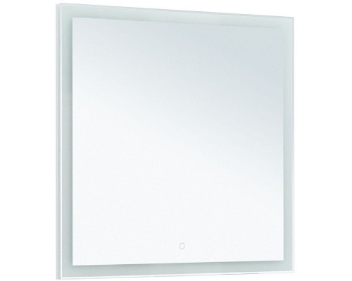 Зеркало Aquanet Гласс 80 274016 с подсветкой Белый глянец с сенсорным выключателем