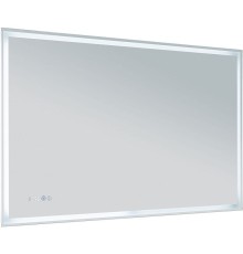 Зеркало Aquanet Оптима 120 288968 с подсветкой Белое матовое с сенсорным выключателем