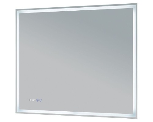 Зеркало Aquanet Оптима 90 288966 с подсветкой Белое матовое с сенсорным выключателем
