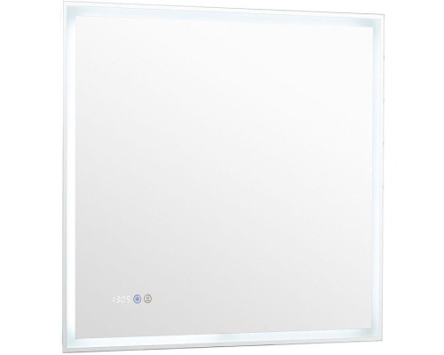 Зеркало Aquanet Оптима 80 288965 с подсветкой Белое матовое с сенсорным выключателем