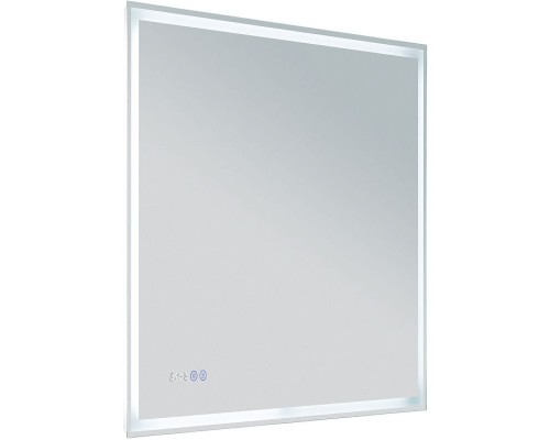Зеркало Aquanet Оптима 80 288965 с подсветкой Белое матовое с сенсорным выключателем