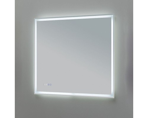 Зеркало Aquanet Оптима 80 288965 с подсветкой Белое матовое с сенсорным выключателем