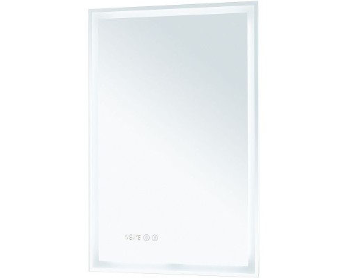 Зеркало Aquanet Оптима 50 288962 с подсветкой Белое матовое с сенсорным выключателем
