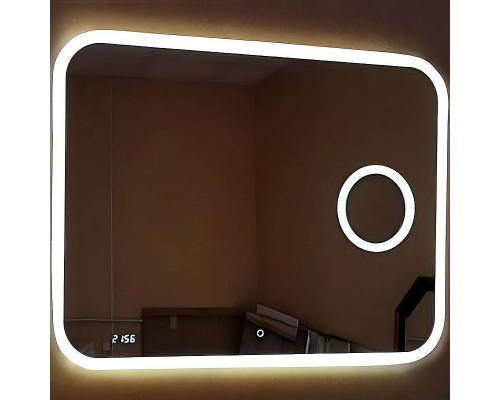 Зеркало Relisan Constance 1000х700 Гл000024355 с подсветкой с сенсорным выключателем, увеличением и часами