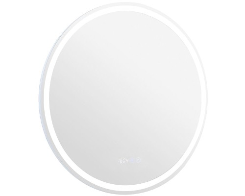 Зеркало Aquanet Оптима 70 304175 с подсветкой с сенсорным выключателем, часами и подогревом