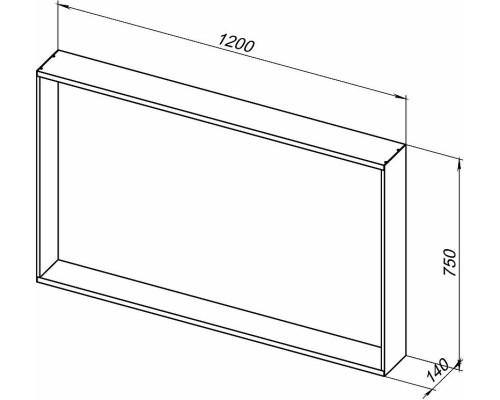 Зеркало Allen Brau Reality 120 1.32021.02 с подсветкой Серебро браш с сенсорным выключателем