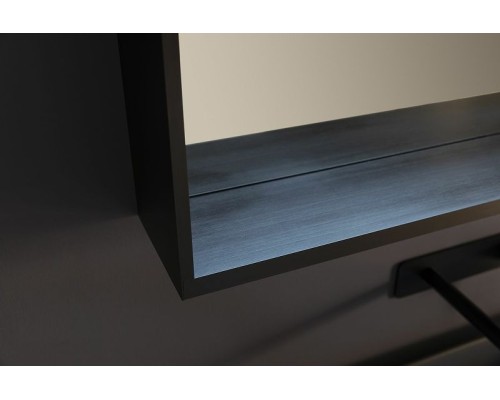 Зеркало Allen Brau Reality 120 1.32021.BB с подсветкой Черный браш с сенсорным выключателем