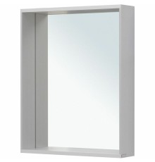 Зеркало Allen Brau Reality 60 1.32016.02 с подсветкой Серебро браш с сенсорным выключателем