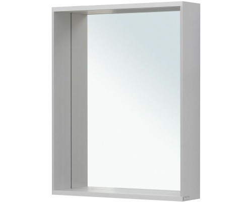 Зеркало Allen Brau Reality 60 1.32016.02 с подсветкой Серебро браш с сенсорным выключателем
