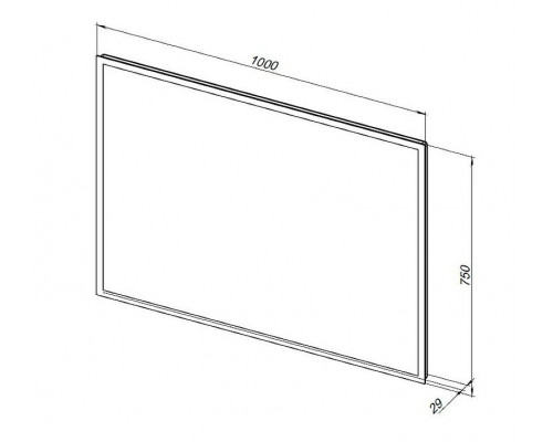 Зеркало Aquanet Оптима 100 288967 с подсветкой Белое матовое с сенсорным выключателем, подогревом и часами