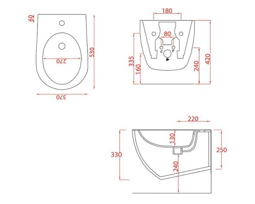 Биде Artceram File 2.0 FLB001 05 30 подвесное Белое матовое