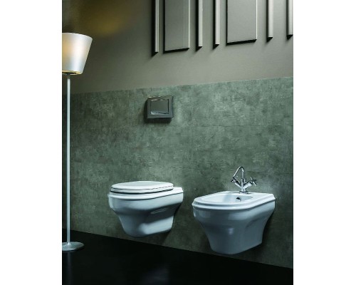 Биде Azzurra Charme CHBKS000000M/(CHA500/SOSK bi)x1 подвесное Белое