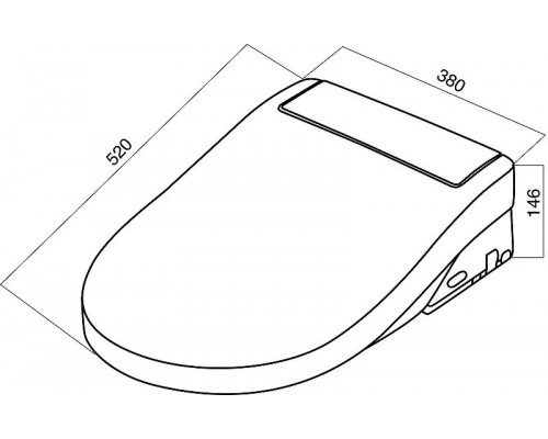 Крышка-биде AM.PM Clean Care CCC7851WH с Микролифтом