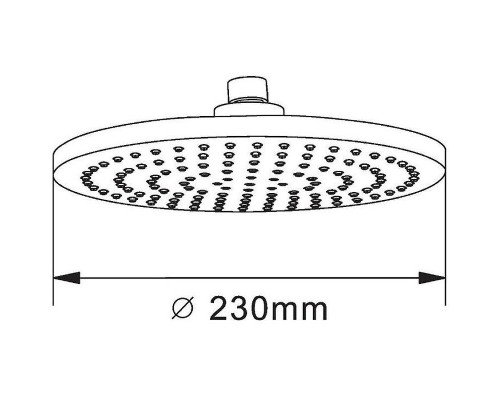 Верхний душ Orange S07TS Хром