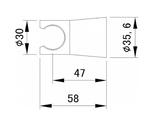 Держатель ручного душа Aquanet Round AF210-93R-S 245421 Сатин