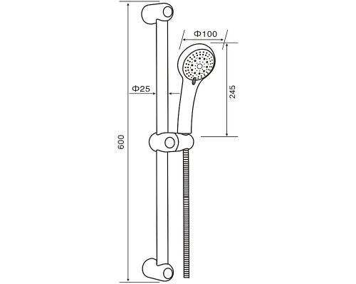 Душевой гарнитур Orange O-Shower OS021 Хром