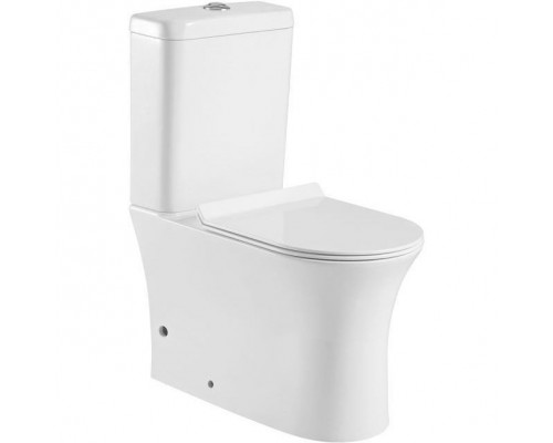 Чаша унитаза-компакта Aquanet Roll-C 210764 без бачка, с сиденьем Микролифт