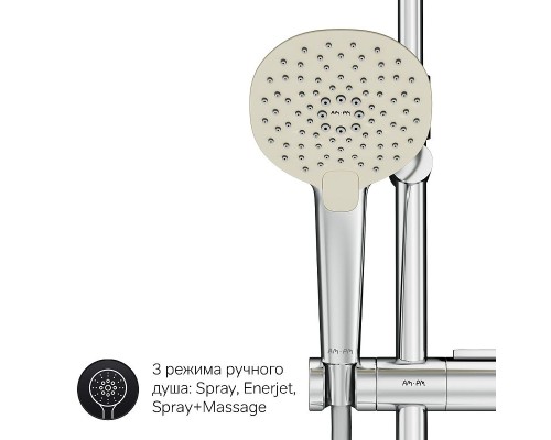 Душевая система AM.PM Spirit V2.0 F0770A510 с термостатом Хром