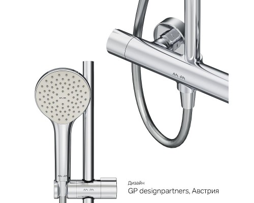 Душевая система AM.PM Gem F0790410 с термостатом Хром