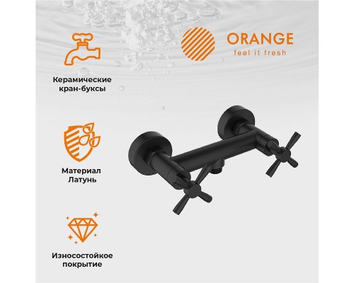 Душевая система Orange Mia M34-922b Черная