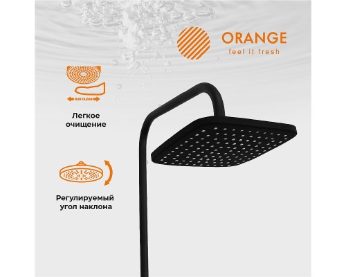 Душевая система Orange M04-944b Черная