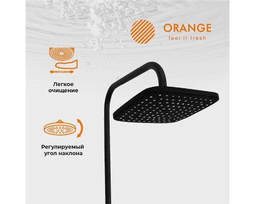 Душевая система Orange Karl M05-934b Черная