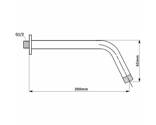 Душевая система Aquanet Static 1.07 257150 Хром