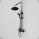 Душевая система AM.PM Like F0780522 с термостатом Черная матовая