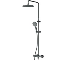 Душевая система AM.PM Like F0780422 с термостатом Черная матовая