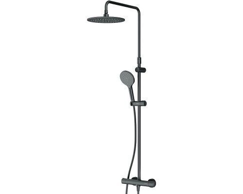 Душевая система AM.PM Like F0780422 с термостатом Черная матовая